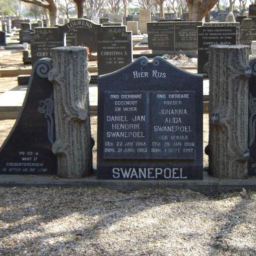 SWANEPOEL Daniel Jan Hendrik 1904-1963 & Johanna Alida VENTER 190?-1982
