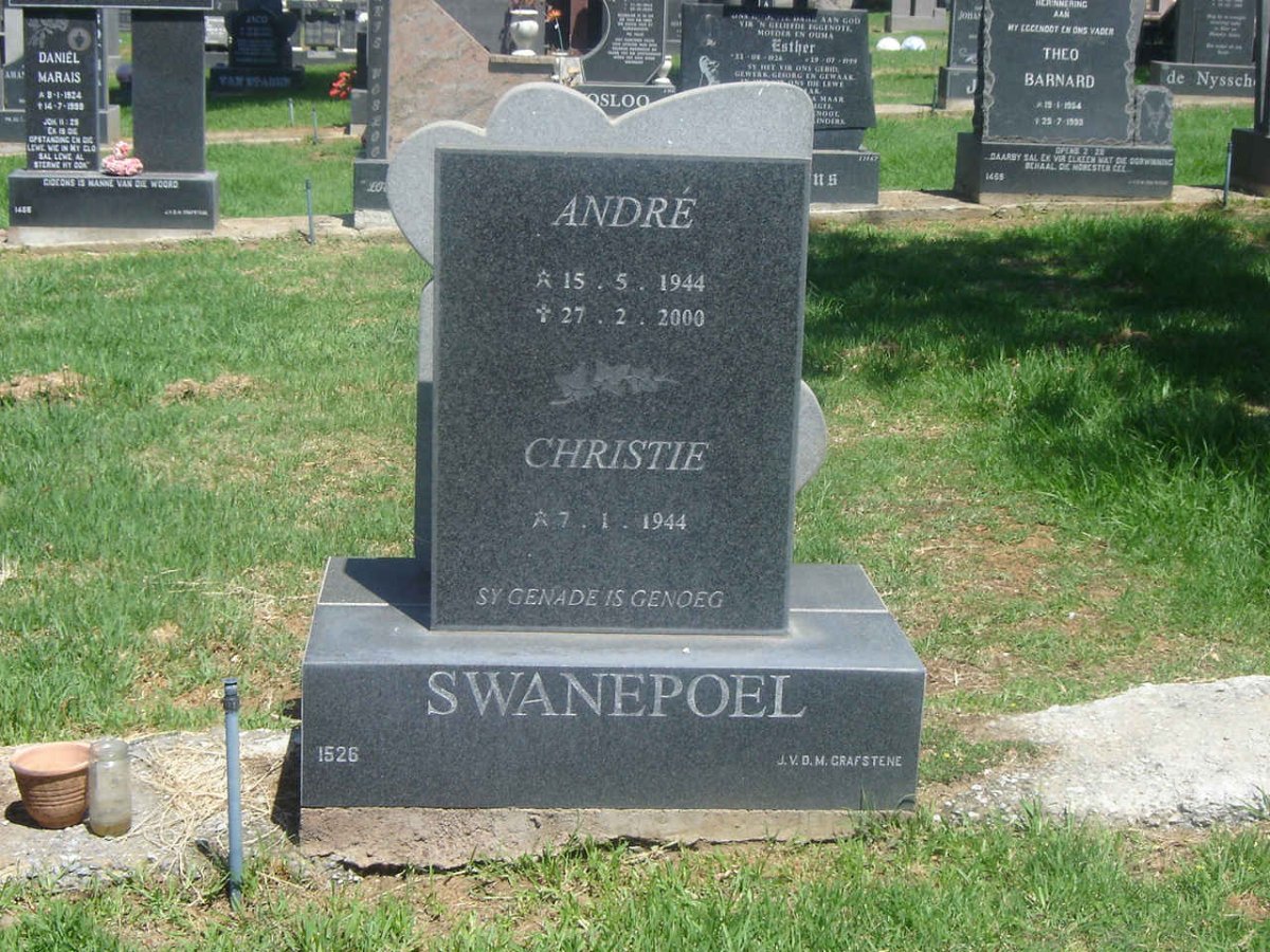 SWANEPOEL André 1944-2000 &amp; Christie 1944-