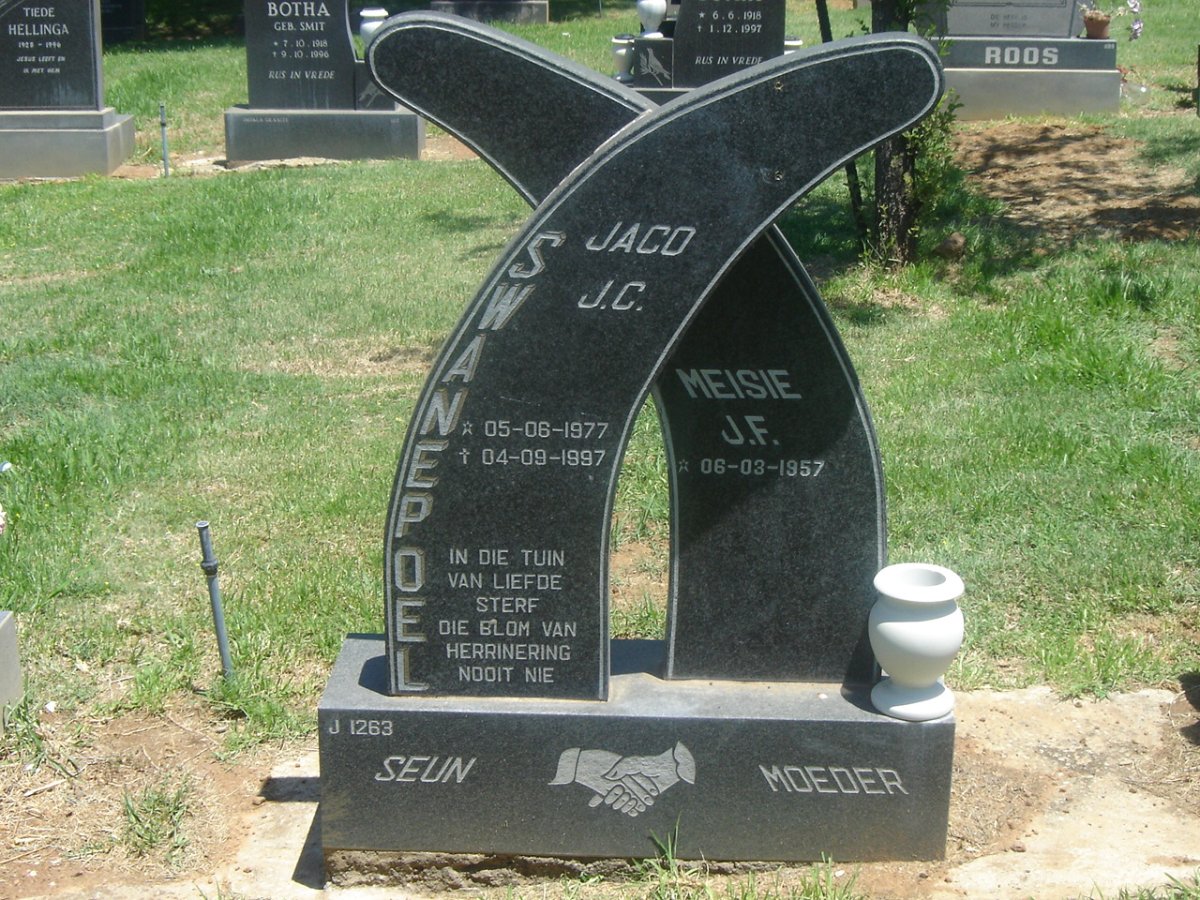 SWANEPOEL J.C. 1977-1997 :: SWANEPOEL J.F. 1957-