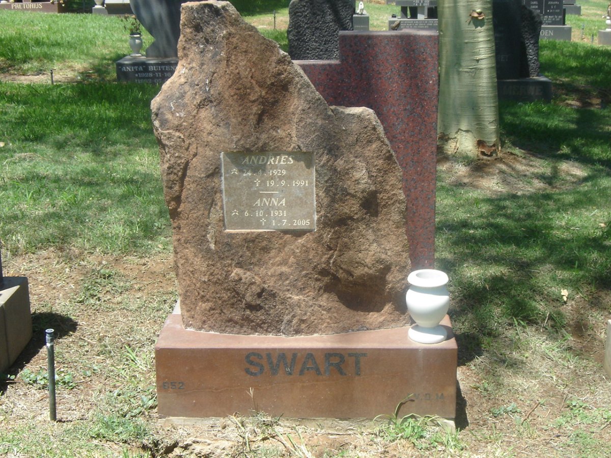 SWART Andries 1929-1991 &amp; Anna 1931-2005