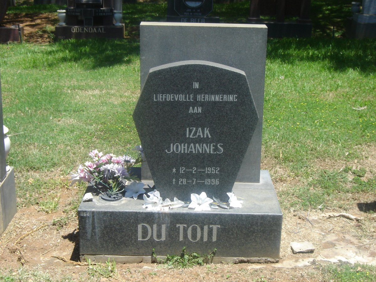 TOIT Izak Johannes, du 1952-1996