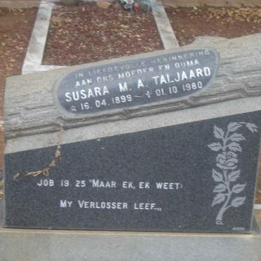 TALJAARD Susara M.A. 1899-1980