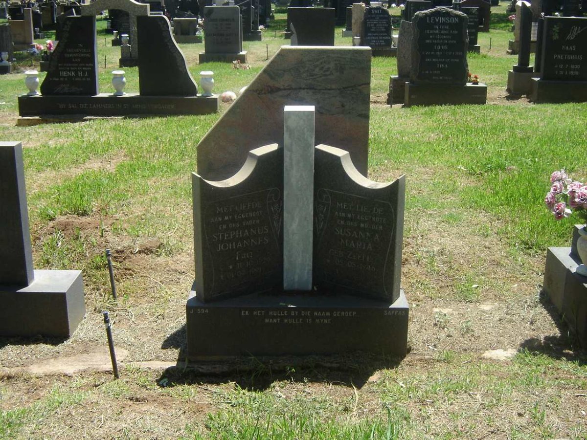 ? Stephanus Johannes &amp; Susanna Maria ? ZELIE
