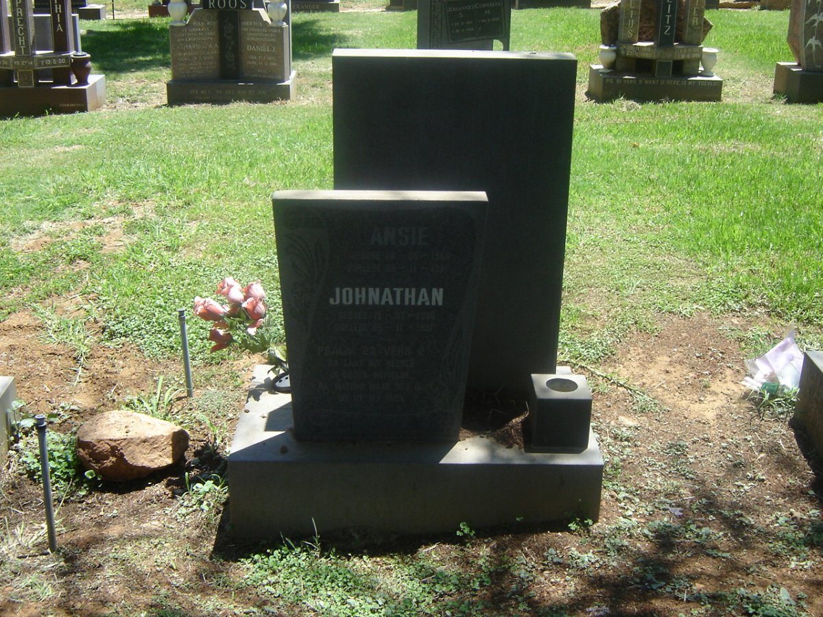 ? Johnathan 1980-1991 :: ? Ansie 1966-1991