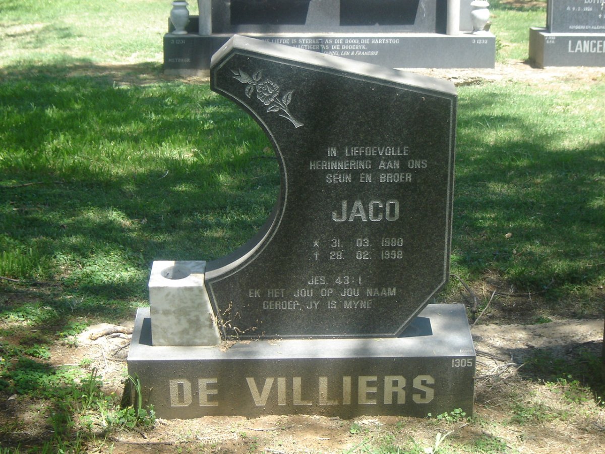 VILLIERS Jaco, de 1980-1998