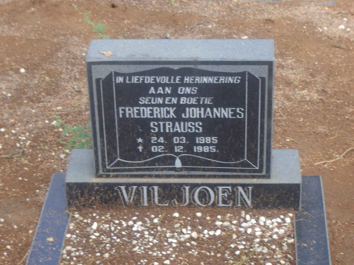 VILJOEN Frederick Johannes Strauss 1985-1985