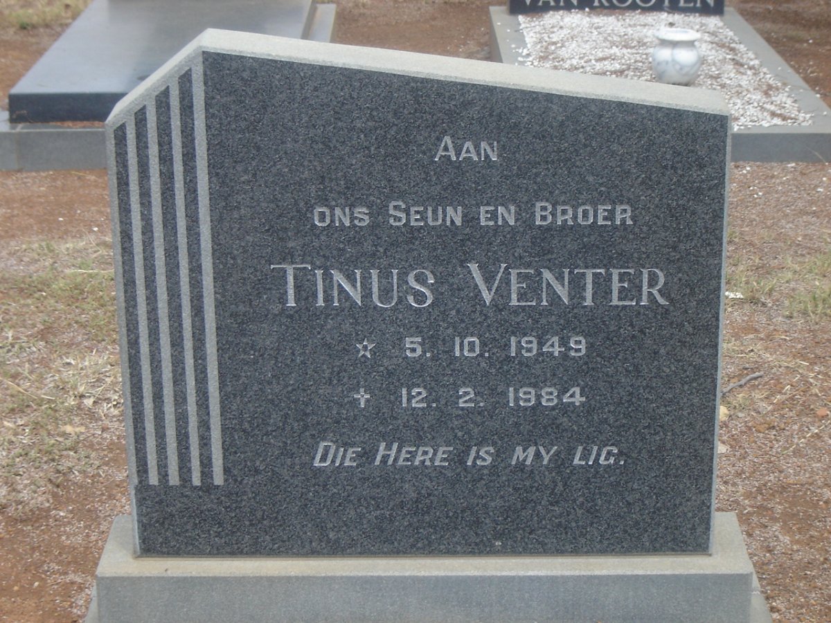 VENTER Tinus 1949-1984
