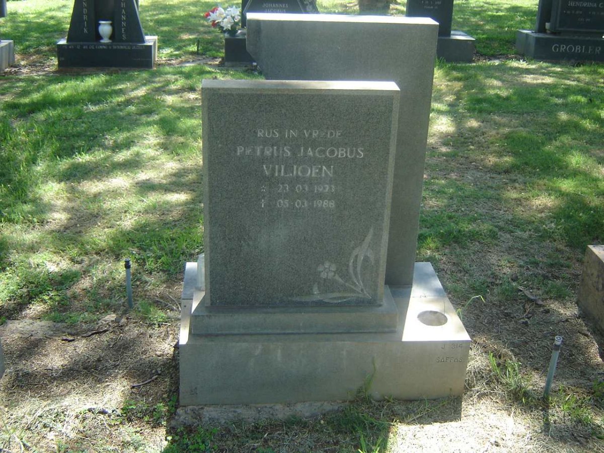 VILJOEN Petrus Jacobus 1923-1988