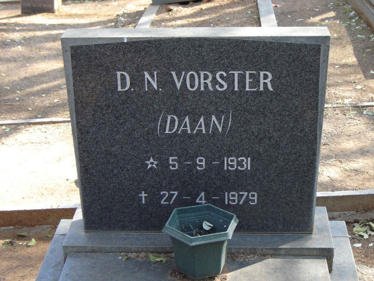 VORSTER D.N. 1931-1979