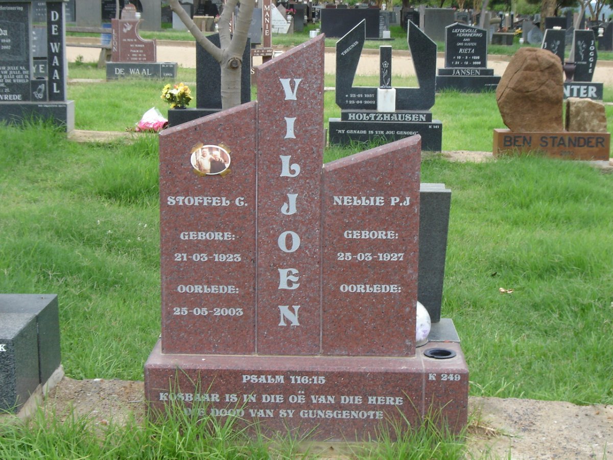 VILJOEN Stoffel 1923-2003 &amp; P.J. 1927-