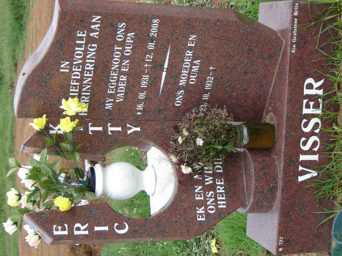 VISSER Eric 1931-2008 &amp; Kitty 1932-