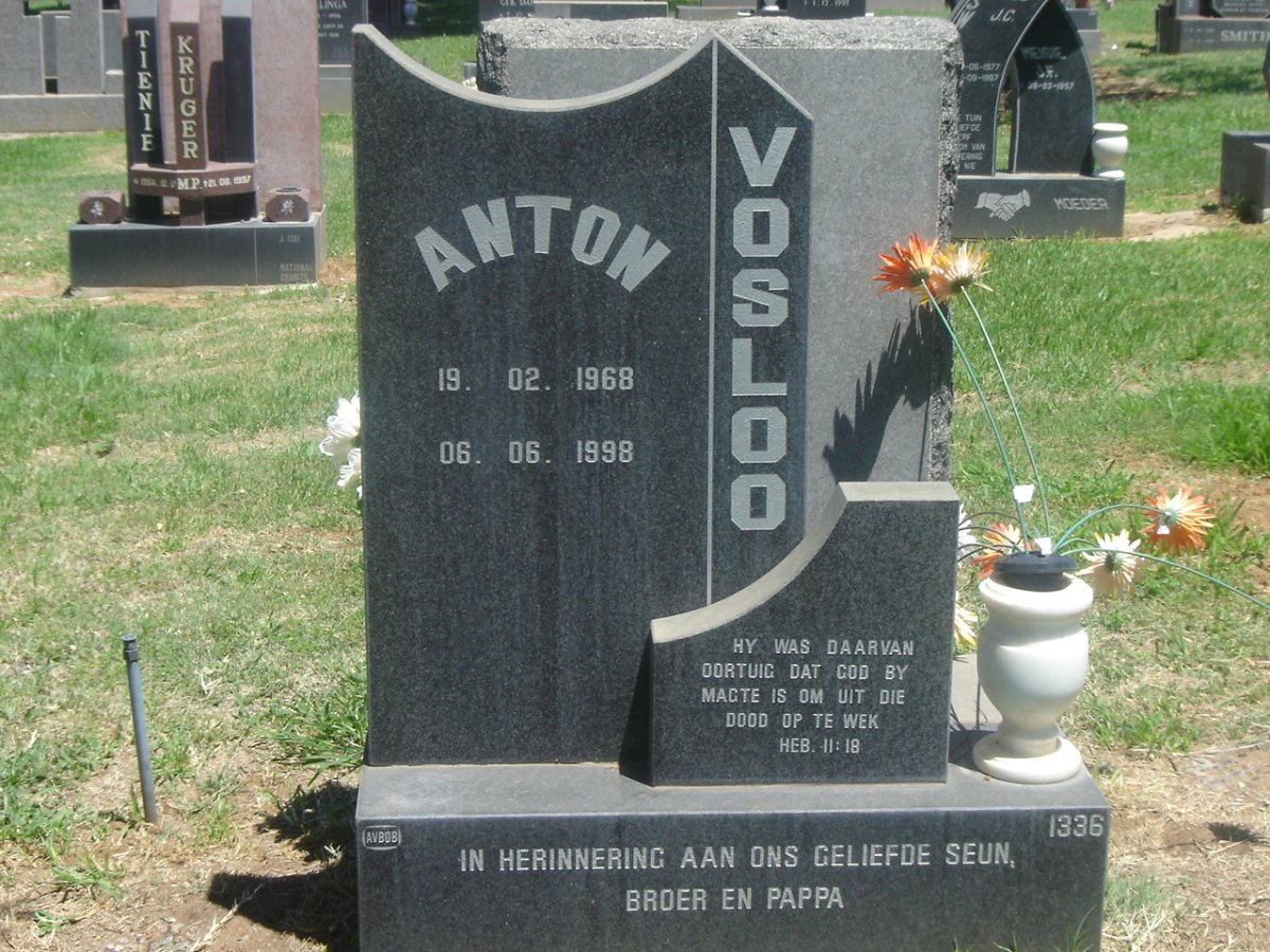 VOSLOO Anton 1968-1998