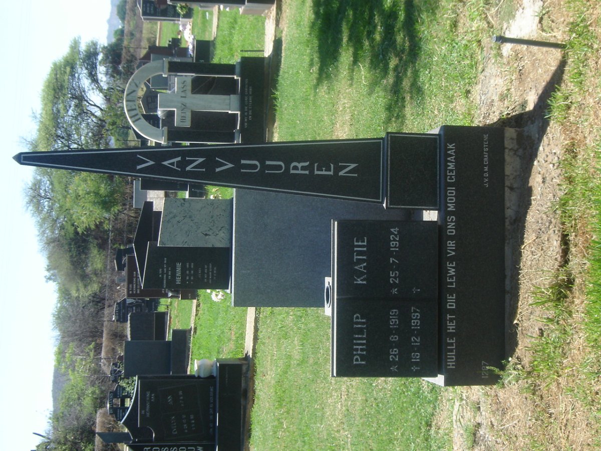 VUUREN Philip, van 1919-1997 &amp; Katie 1924-