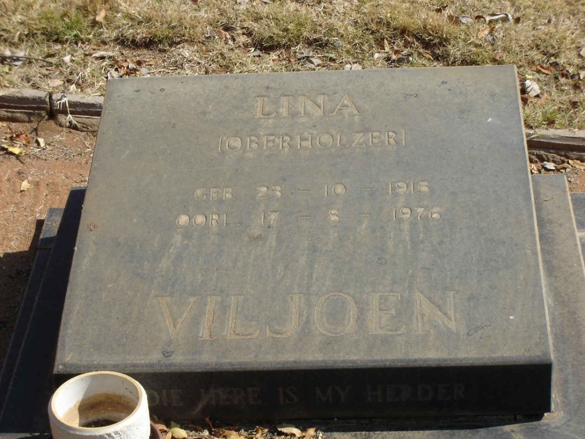 VILJOEN Lina nee OBERHOLZER 1915-1976