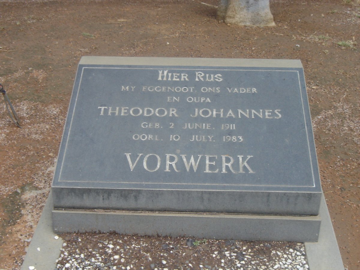 VORWERK Theodor Johannes 1911-1983
