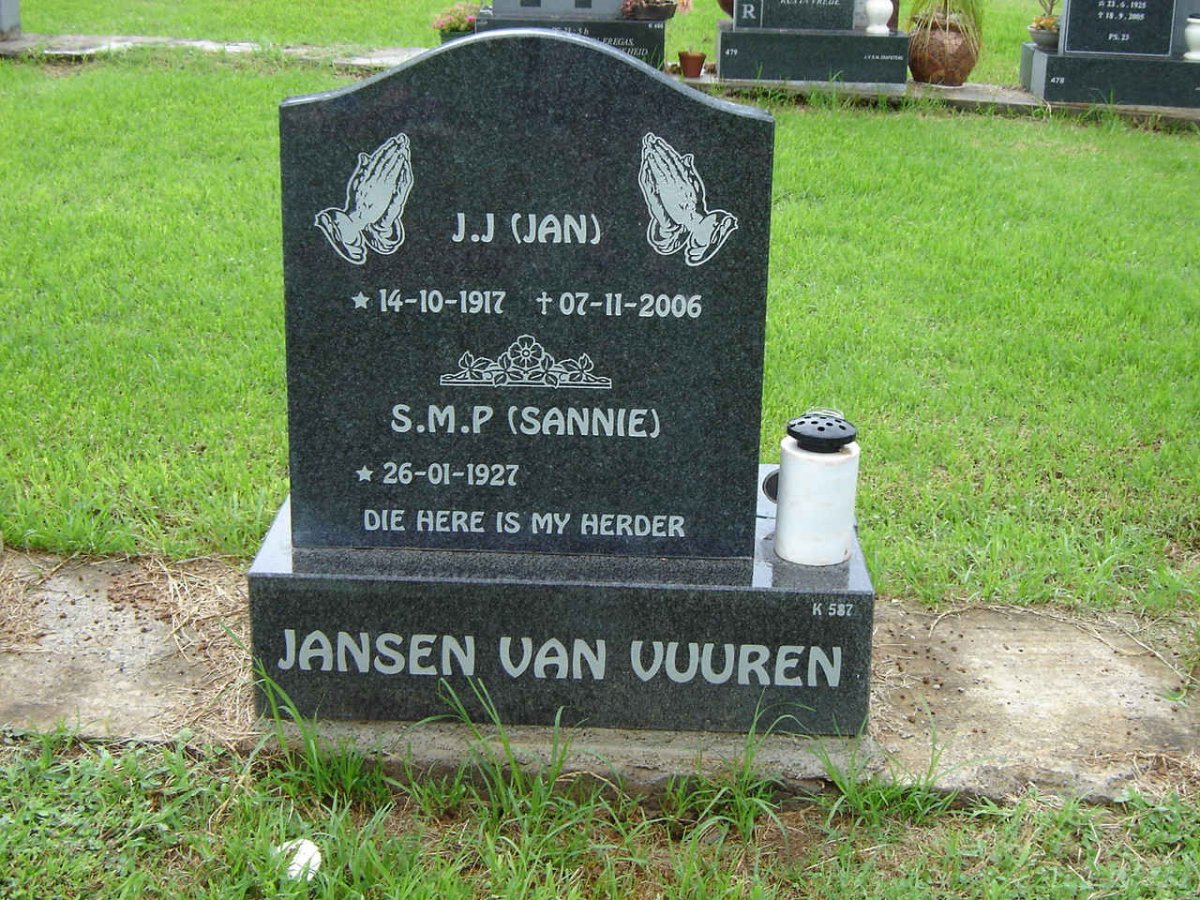 VUUREN J.J., Jansen van 1917-2006 &amp; S.M.P. 1927-