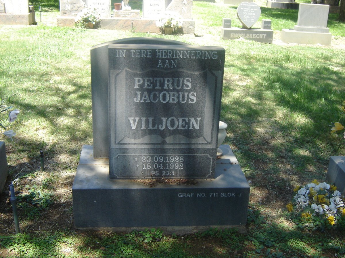 VILJOEN Petrus Jacobus 1928-1992