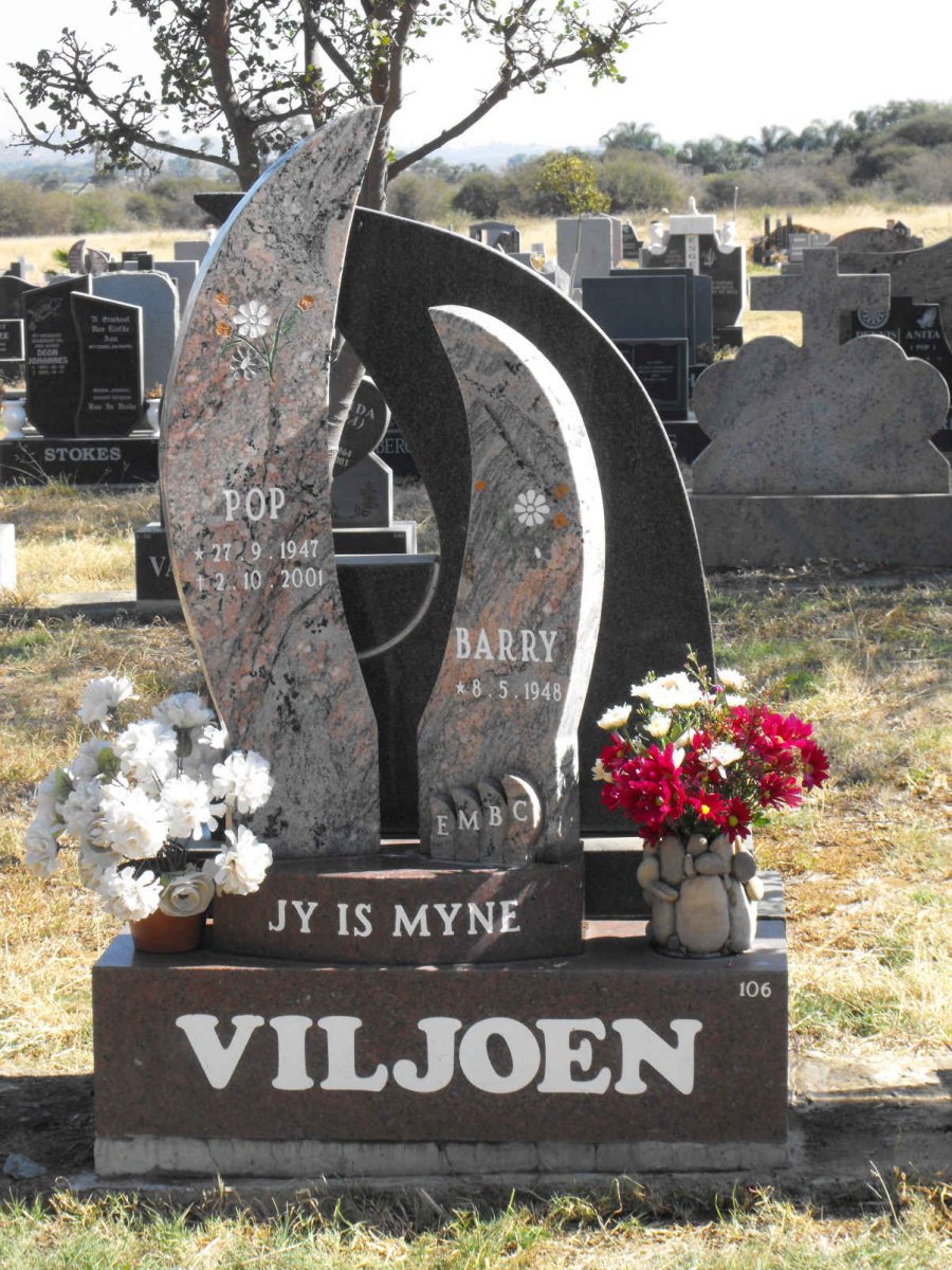 VILJOEN Barry 1948- &amp; Maria Isabella BOTHA 1947-2001