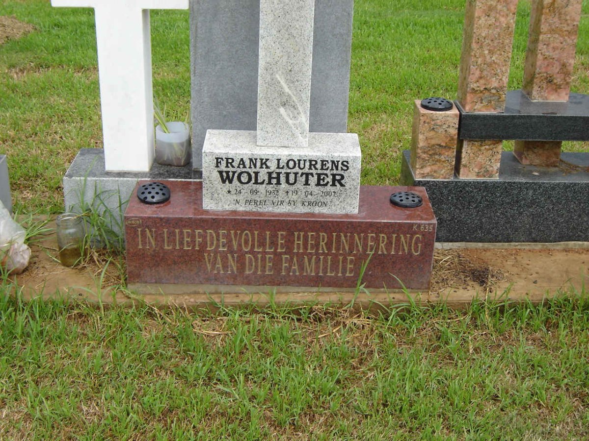 WOLHUTER Frank Lourens 1932-2007
