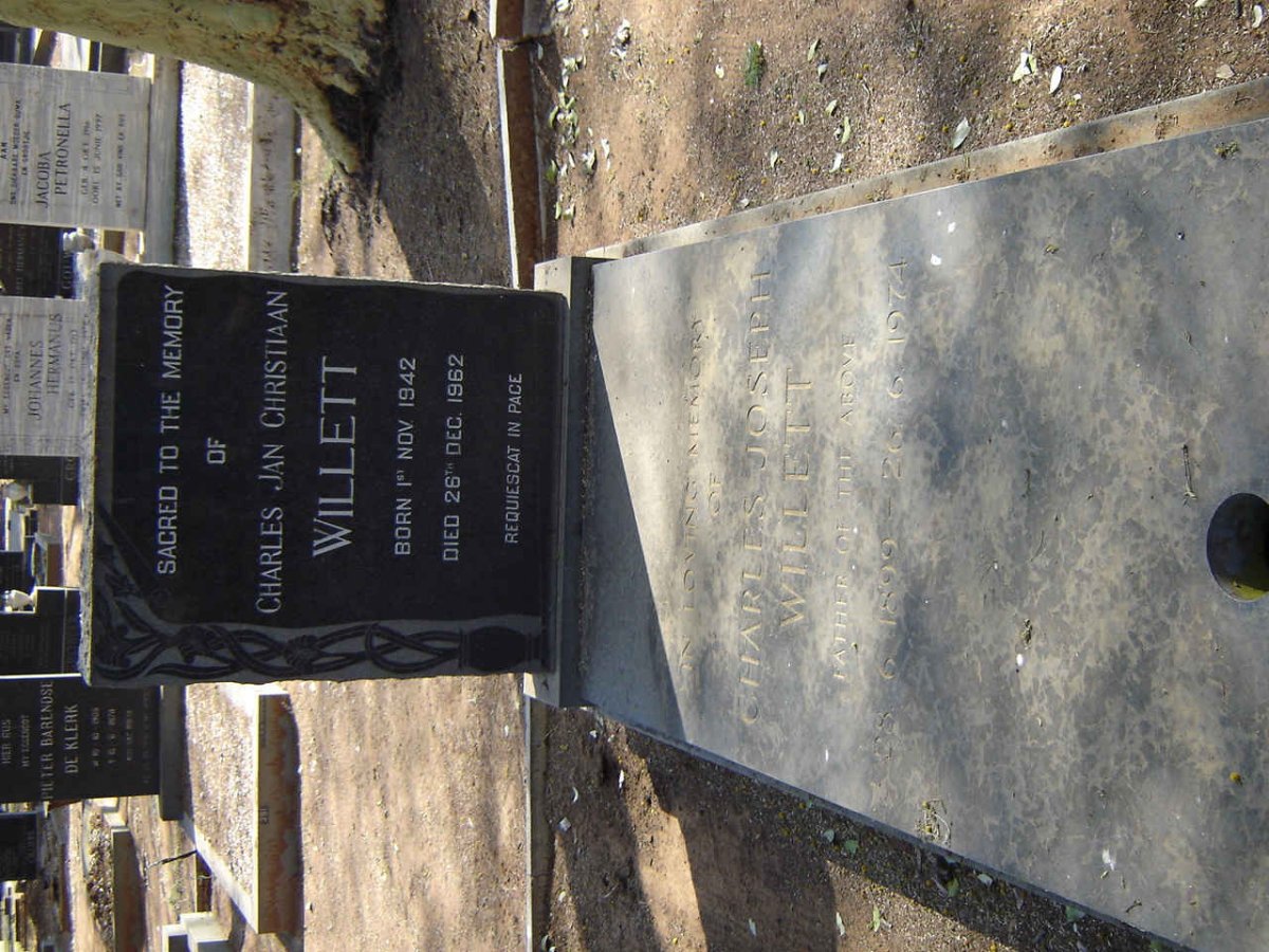 WILLETT Charles Joseph 1899-1974 :: WILLETT Charles Jan Christiaan 1942-1962 