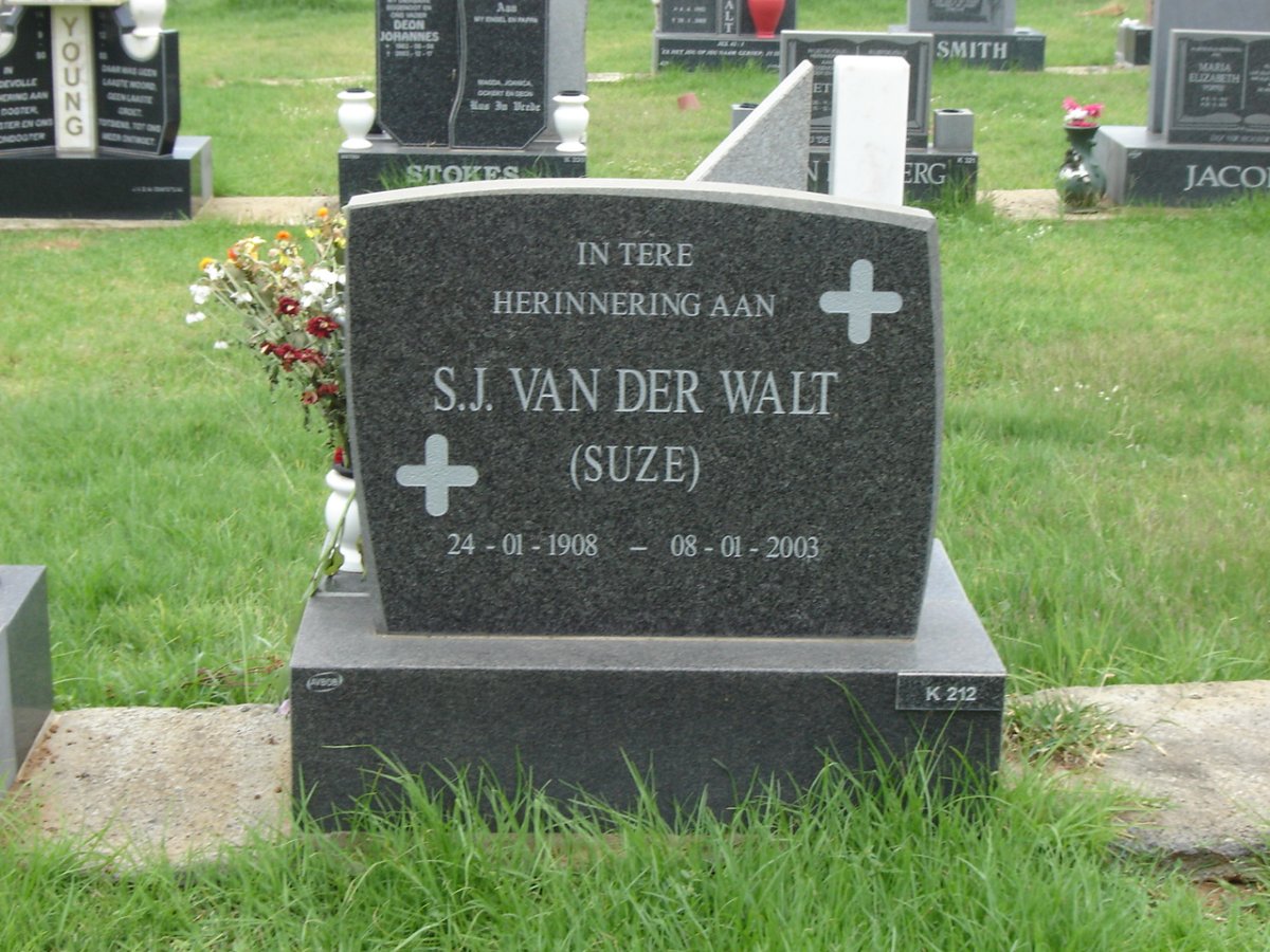 WALT S.J., van der 1908-2003