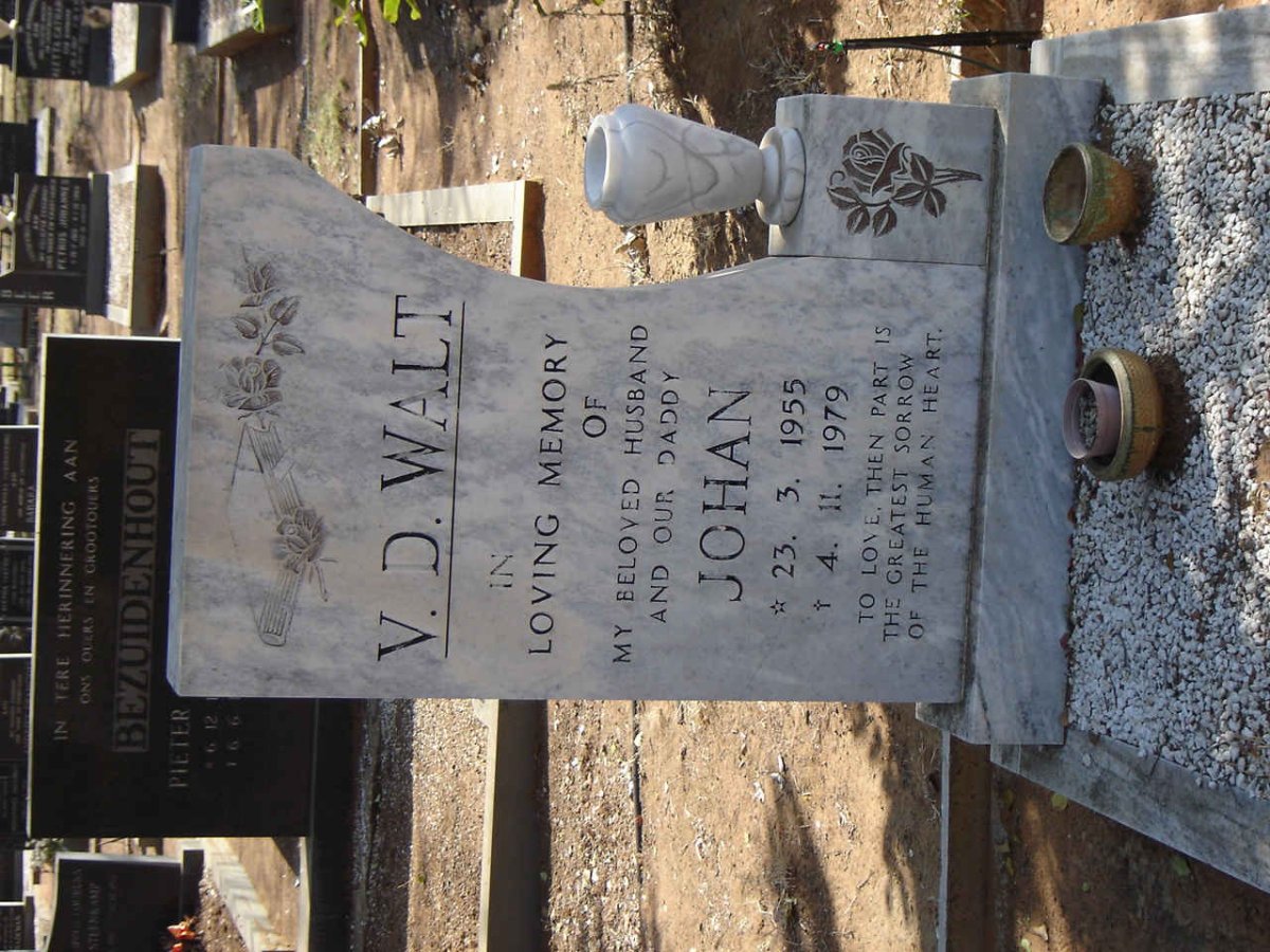 WALT Johan, van der 1955-1979