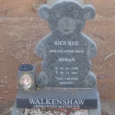 WALKENSHAW Johannes Mathues 1998-2001