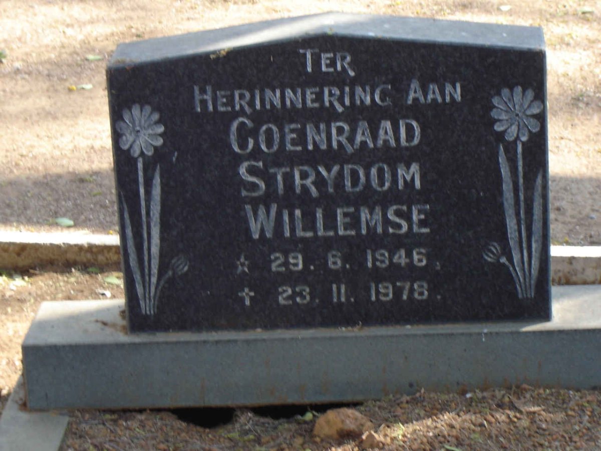 WILLEMSE Coenraad Strydom 1946-1978
