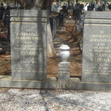 WILLMS Johann 1907-1981 & Susanna Katrina 1911-1989