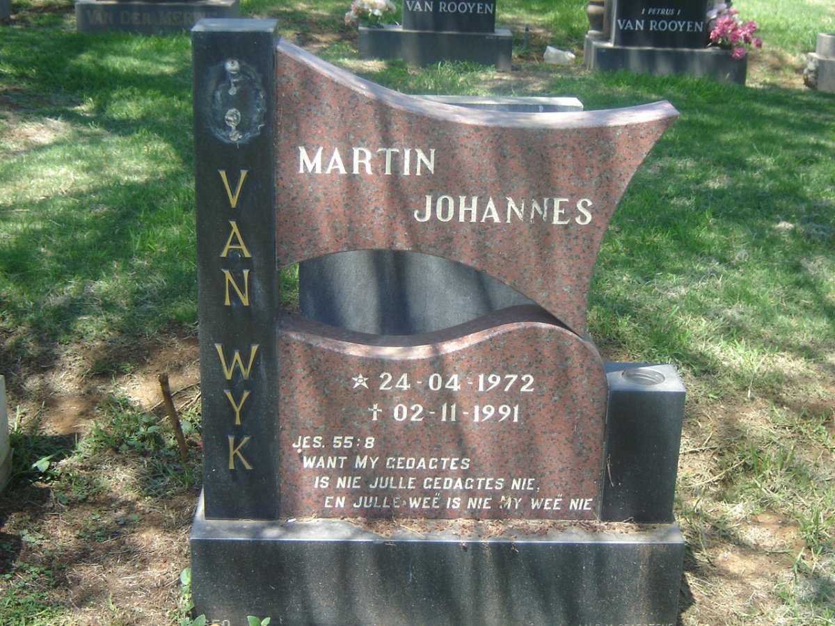 WYK Martin Johannes, van 1972-1991