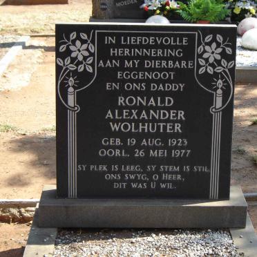 WOLHUTER Ronald Alexander 1923-1977