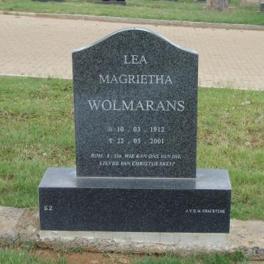 WOLMARANS Lea Magrietha 1912-2001