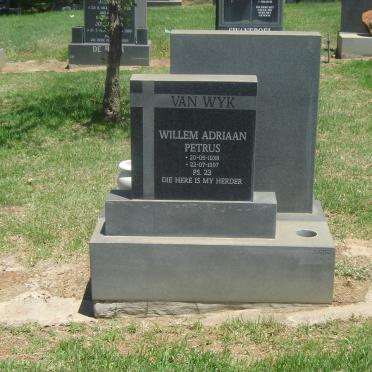WYK Willem Adriaan Petrus, van 1938-1997