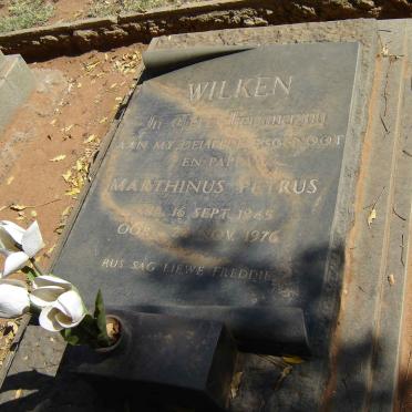 WILKEN Marthinus Petrus 1945-1976