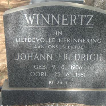 WINNERTZ Johann Fredrich 1906-1981