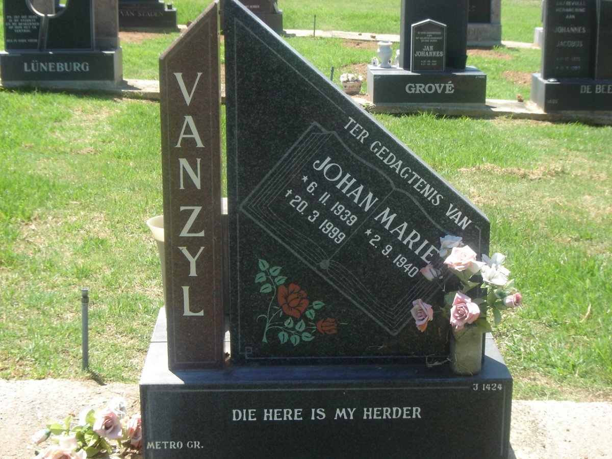 ZYL Johan, van 1939-1999 &amp; Marie 1940-