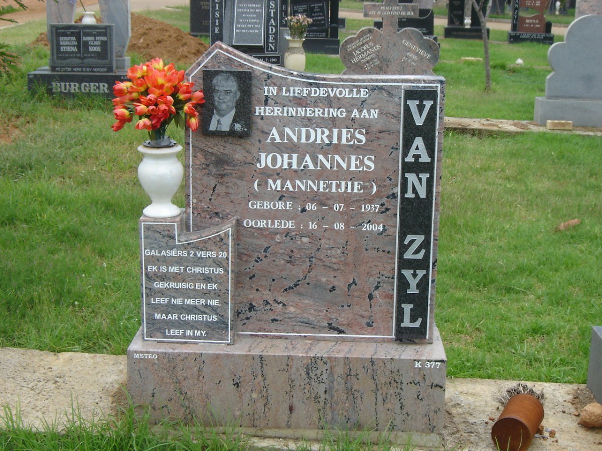 ZYL Andries Johannes, van 1937-2004