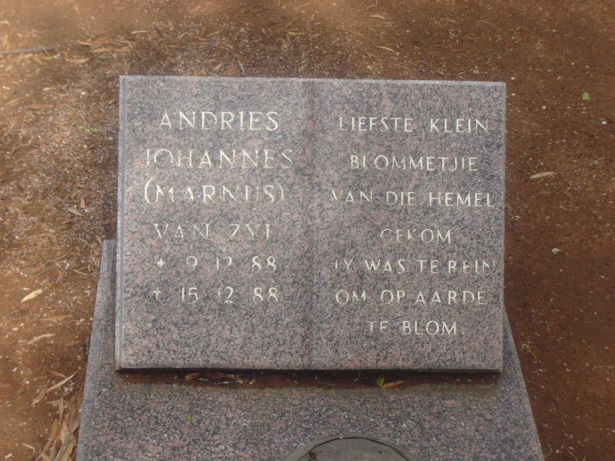 ZYL Andries Johannes, van 1988-1988
