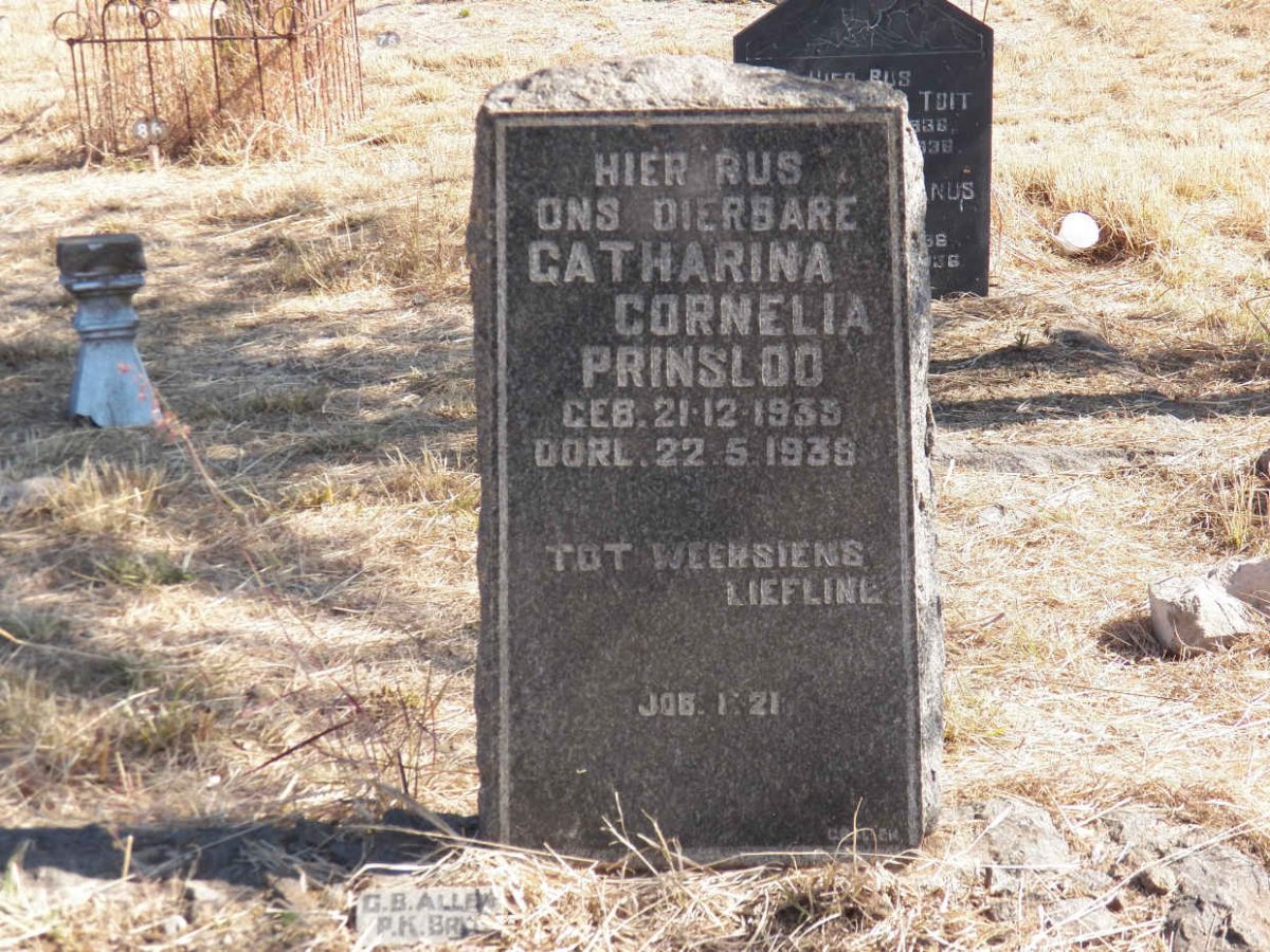 PRINSLOO Catharina Cornelia 1933-1939