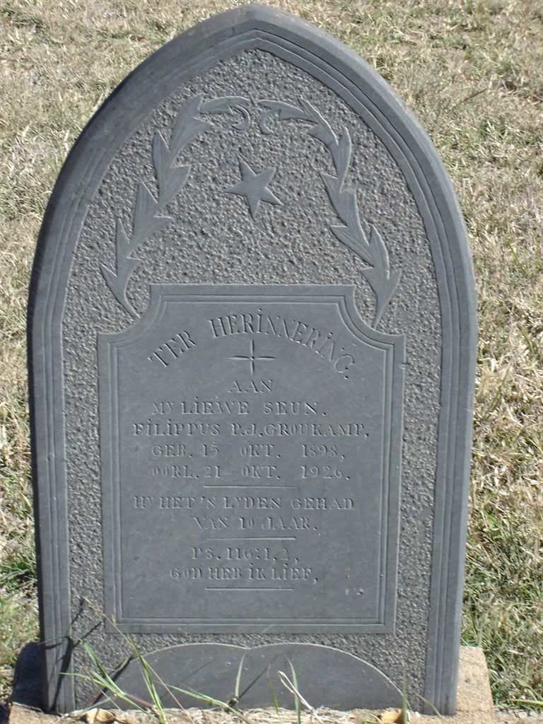 CROUCAMP Filippus P.J. 1898-1926
