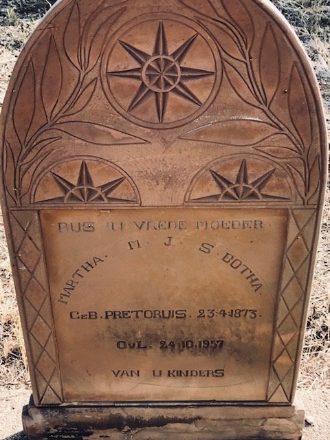 BOTHA Martha M.J.S. nee PRETORIUS 1873-1957