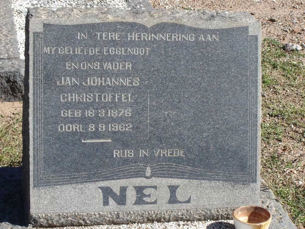 NEL Jan Johannes Christoffel 1876-1962