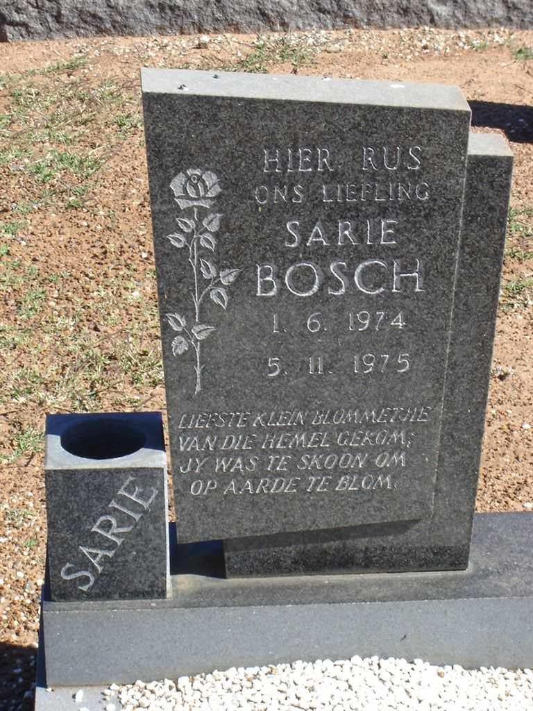 BOSCH Sarie 1974-1975