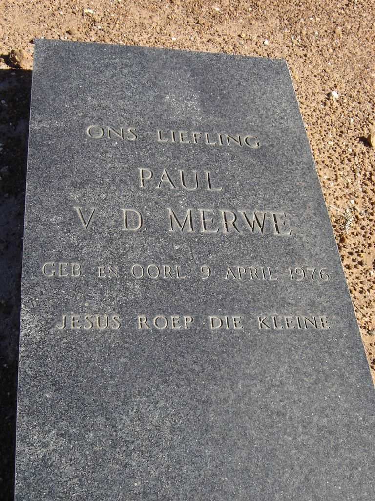 MERWE Paul, van der 1976-1976