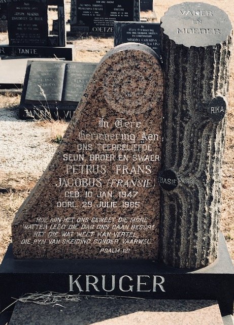 KRUGER Petrus Frans Jacobus 1947-1965