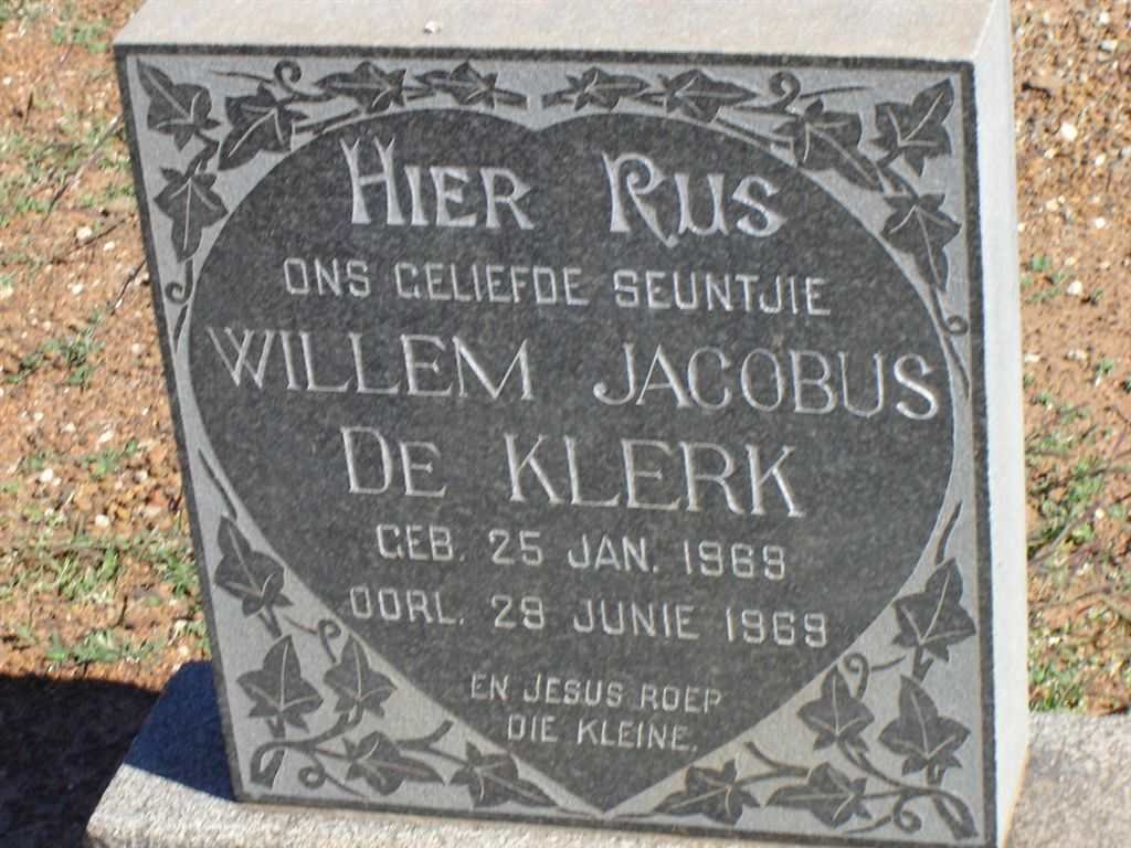 KLERK Willem Jacobus, de 1969-1969