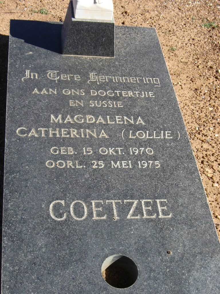 COETZEE Magdalena Catherina 1970-1975