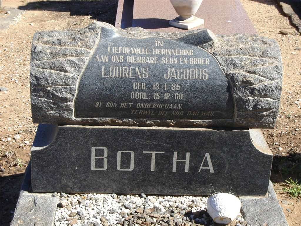 BOTHA Lourens Jacobus 1935-1960