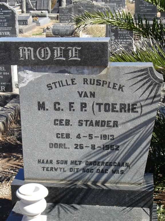 MOLL M.C.F.P. nee STANDER 1913-1962