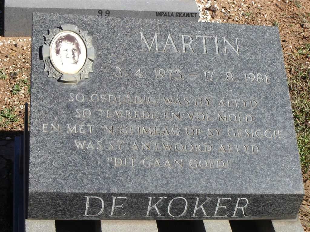 KOKER Martin, de 1976-1981